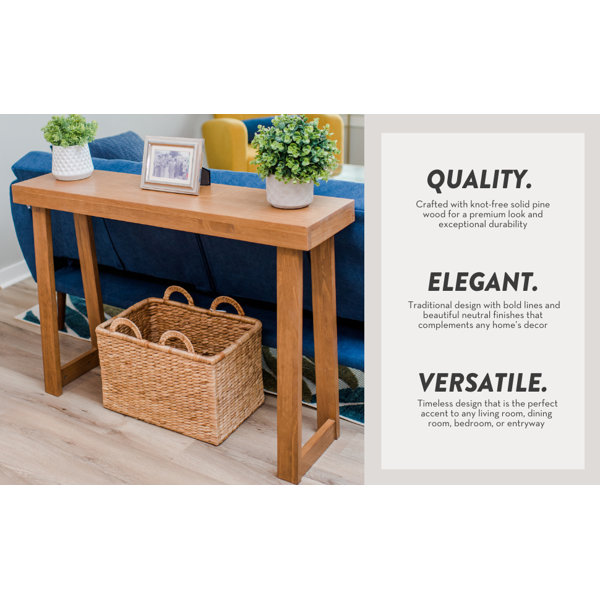 Wade Logan® Bahez Solid Wood Console Table & Reviews | Wayfair